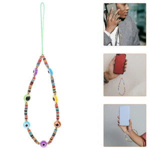 Devil's Chain Phone Charm Wrist Strap Beaded Cell Lanyard - Zdjęcie 1 z 12