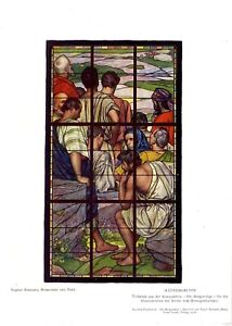 Eugéne Burnand, Bressonnaz / Paris Glasmalerei Kirche v. Herzogenbuchsee v.1914