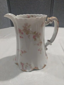 Haviland China Krug rosa Blumenmuster Frankreich Drapieren Miniatur Wildrosen. Perfekt - Bild 1 von 24