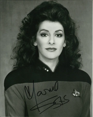 MARINA SIRTIS SIGNED STAR TREK PHOTO UACC REG 242 (1) Cover