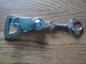 NEW Folding Stainless Steel Pocket Bottle Opener Keychain - Picture 1 of 4