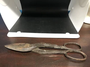 Vintage 13.5" Steel Metal Shears Tin Snips - Picture 1 of 5