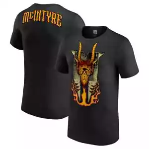 WWE Black Drew McIntyre Dragon Flames T-Shirt *NEU* Official Shirt - Bild 1 von 3
