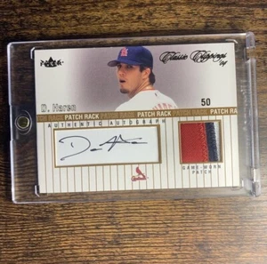 2004 Fleer Classic Clippings Dan Harden Patch Rack Auto 3/55 Autograph Game Worn - Picture 1 of 2