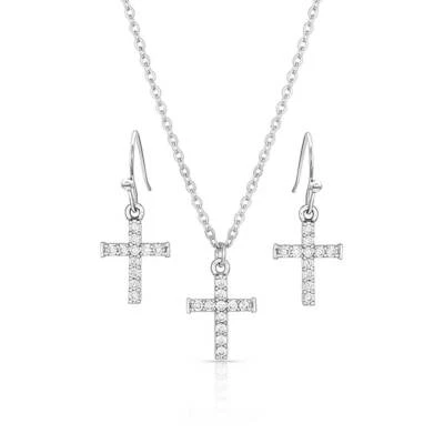 Conjunto de joyas cruzadas inquebrantables Montana Silversmiths para damas JS4543 Foto 1 de 2