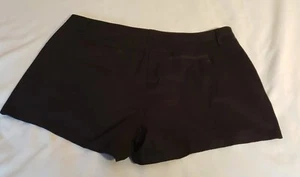 Sz 20W Volcom Women's Shorts NEW Black Polyester Blend w/pockets. 3.5" inseam - Picture 1 of 6
