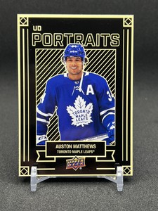 Auston Mattews 2022-23 Upper Deck Series 1 UD Portraits #P-17 Toronto Leafs