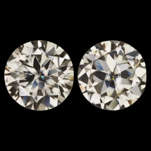 4.56ct MOISSANITE MATCHED PAIR STUD EARRINGS 8.6mm ROUND BRILLIANT CUT LOOSE - Picture 1 of 1
