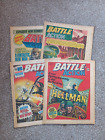 Battle Comics - Vintage UK Comics from 1978 JOB Lot 4 Comics