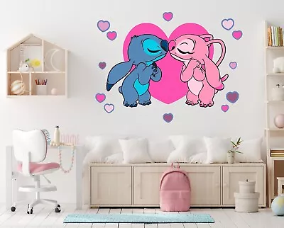 Disney Stitch & Angel Wall Sticker - Image 1 of 4