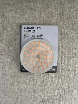 Ikea LEDARE LED Bulb GX53 1000 lumen 2700 K Dimming Adjustable Beam NEW - Image 1 of 2