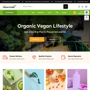 Progettazione siti web negozio vegano con hosting e installazione web VPS gratuiti - Foto 1 di 9
