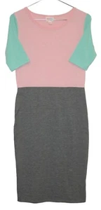 LuLaRoe Julia - Abito XS colori grigio, rosa, verde SPEDIZIONE GRATUITA USA 25375 - Foto 1 di 2