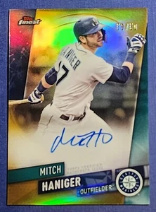 2019 Mitch Haniger Auto Gold Refractor 50/50 Seattle Mariners - Picture 1 of 2
