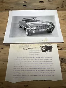 1954 Dodge Firearrow Hard Top offizielles Pressefoto X289 - Bild 1 von 7