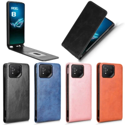 For Asus ROG Phone 8 Pro Luxury Vertical Up-Down Leather Wallet Stand Case Cover - Image 1 of 4