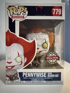 FUNKO POP IT CHAPTER TWO - #779 Pennywise With Beaver Hat Special Edition - Picture 1 of 6