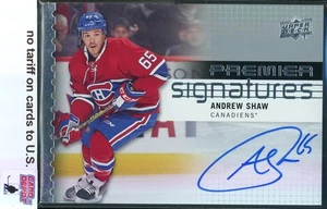 2016-17 Upper Deck Premier Premier Signatures #PSAS Andrew Shaw - Bild 1 von 2