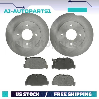 Kit de rotores de freno trasero + pastillas de freno para Nissan 300ZX 1984 1985 Foto 1 de 4