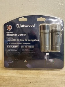 Attwood 14190-7 Marine Gray Boating Navigation LED Lights NEW Free Shipping O2 - Foto 1 di 7