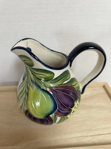 J. C. McCall 3D Früchte 5" hoch handbemalter Krug - 2004 Blue Sky Keramik EUC - Bild 1 von 7