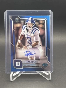 2025 Bowman Chrome University 1st Darian Mensah True Blue On-Card AUTO /150 - Bild 1 von 3