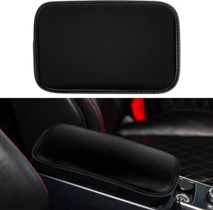 Amiss Auto Center Console Pad, PU Leather Car Armrest Seat Box Cover Black-B - Picture 1 of 7
