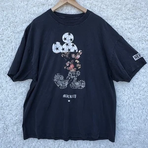 Disney x NEFF Mickey Mouse Grafik T-Shirt Herren XXL schwarz Baumwollmischung gut getragen - Bild 1 von 8