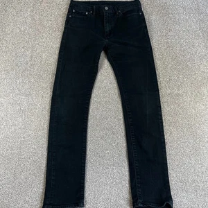 Levi's Jeans Men's 32x32 Black Denim 510 Slim Stretch Fit Zip Fly Casual Pants - Picture 1 of 9