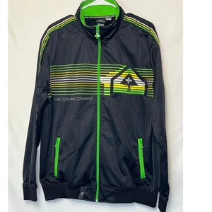 LRG Research Herren Large schwarz grün Langarm bestickt Grafik Jacke - Bild 1 von 6