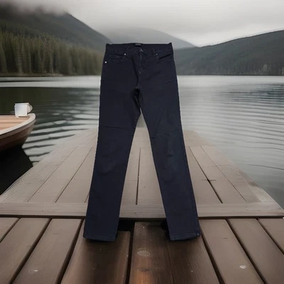 Pantalones ajustados Karen Kane 10 (30x30) negros cintura alta elastizados mezcla de algodón para mujer Foto 1 de 4