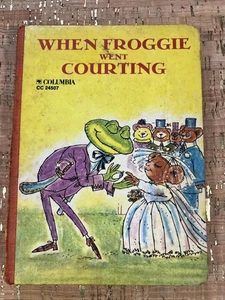 Vintage WHEN FROGGIE WENT COURTING Nutmeg Press Children's Board Book - Picture 1 of 4