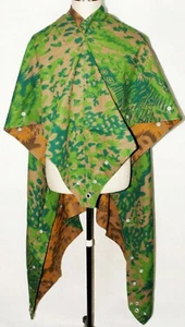 Tienda de campaña del ejército alemán de la Segunda Guerra Mundial Zeltbahn HOJA DE PALMA CAMUFLAJE reversible - Imagen 1 de 4