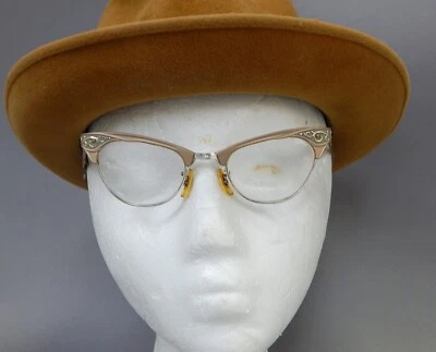 Mid Century Ojo de Gato Mujer Damas Gafas graduadas Monturas 120mm Rosa Foto 1 de 4