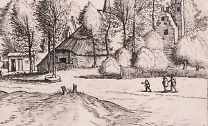 Pieter Brueghel The Elder Netherlands Etching by Cornelis Cort C.1525-1569 - Picture 1 of 9