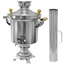 Holzkohle Samowar 5l Edelstahl Samovar Самовар на углях RussischTee Chai