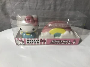 NEW Sanrio Hello Kitty Ceramic Salt And Pepper Shaker Set Free Ship - Picture 1 of 2