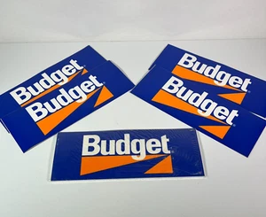 Budget Rent-A-Car Auto Car Rental Bumper Sticker Decal 4.5" x 12" Lot of 16 - Picture 1 of 7
