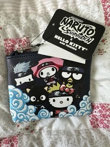 NWT Naruto Shippuden X Hello Kitty And Friends Coin Purse - Picture 1 of 2