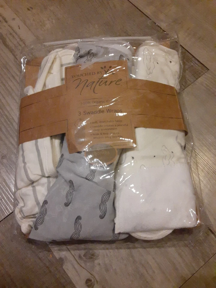 Envoltórios de algodão orgânico Touched by Nature bebê menino, Mr. Lua, 0-3 meses 3 - Imagem 1 de 1