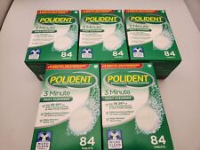Polident Antibacterial Denture Cleanser false teeth tooth partial LOT OF 5