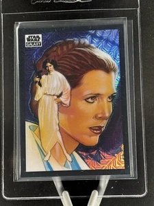 2022 Topps Star Wars Galaxy Prinzessin Leia Organa #35 MOJO REFRAKTOR/50 - Bild 1 von 2