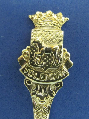 Cuchara de azúcar de recuerdo vintage VOLENDAM HOLLAND plateada Foto 1 de 4