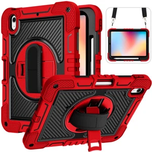For iPad 10th 10.9/iPad (A16) 11th Gen 2025 Shockproof Hard Armor Stand Case - Picture 1 of 48
