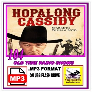 HOPALONG CASSIDY SHOW 104 Choice Oldtime Radio Shows OTR MP3 On USB Flash Drive - Picture 1 of 9