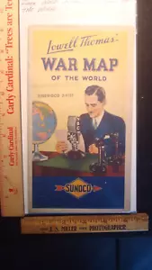 Raro - Mapa del Mundo Guerra Sunoco Segunda Guerra Mundial - Coleccionable de colección - Imagen 1 de 4