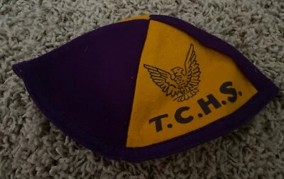 Gorro de lana vintage T.C.H.S.  Hecho por los artesanos de fieltro Foto 1 de 4