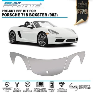 Bonnet Wings Stone Guard Paint Protection Film Kit For Porsche 718 Boxster S 982 - Picture 1 of 3