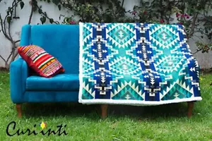 MANTA ÁNGEL ALPACA SUAVE CON DISEÑO ANDINO 73" X 89,5" 8,5V - Imagen 1 de 3