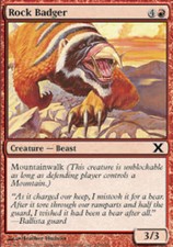 4x Rock Badger MTG 10th Edition NM Magic Regular
